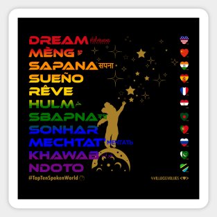 DREAM: Say ¿Qué? Top Ten Spoken (World) (Rainbow) Sticker